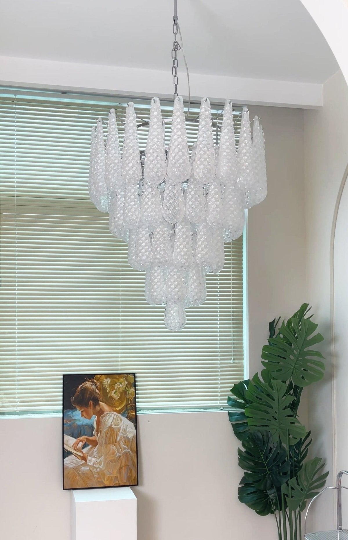 Murano Glass Droplet Chandelier