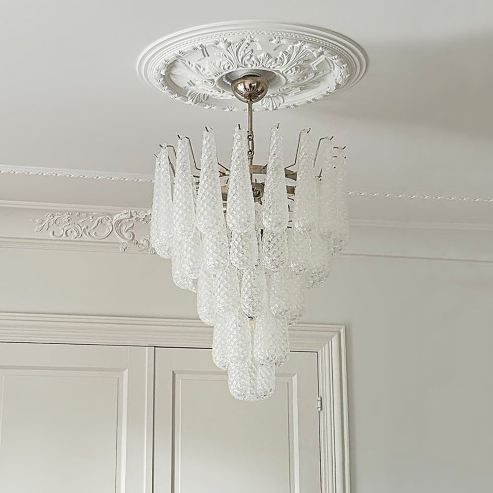 Murano Glass Droplet Chandelier