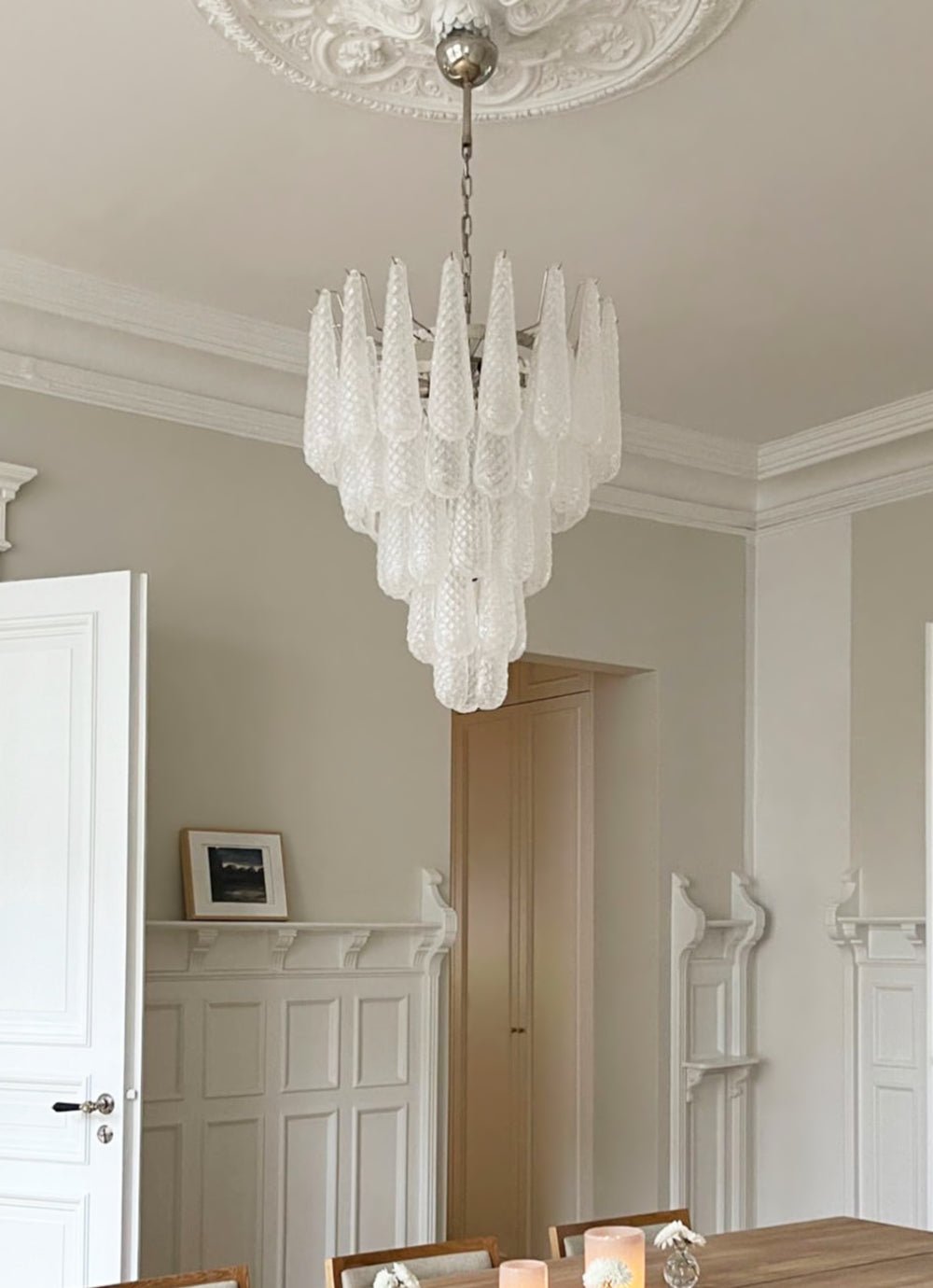 Murano Glass Droplet Chandelier