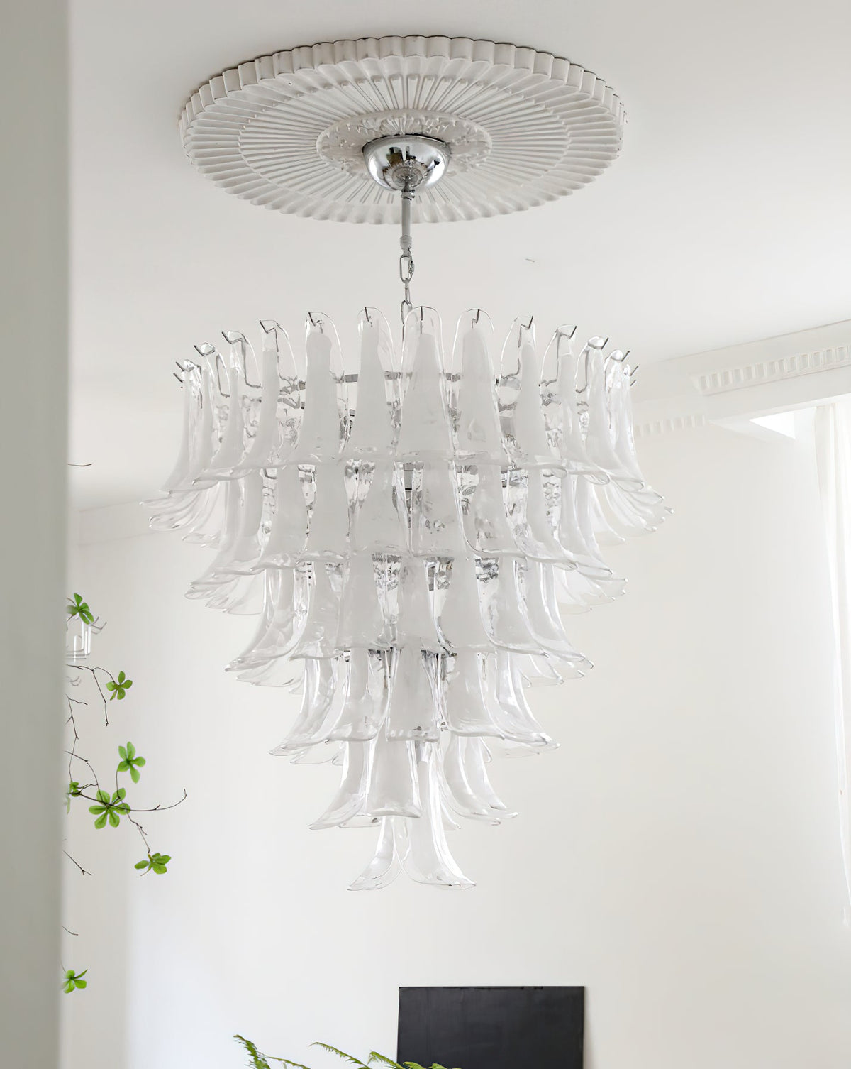 Murano Glass Petals Chandelier