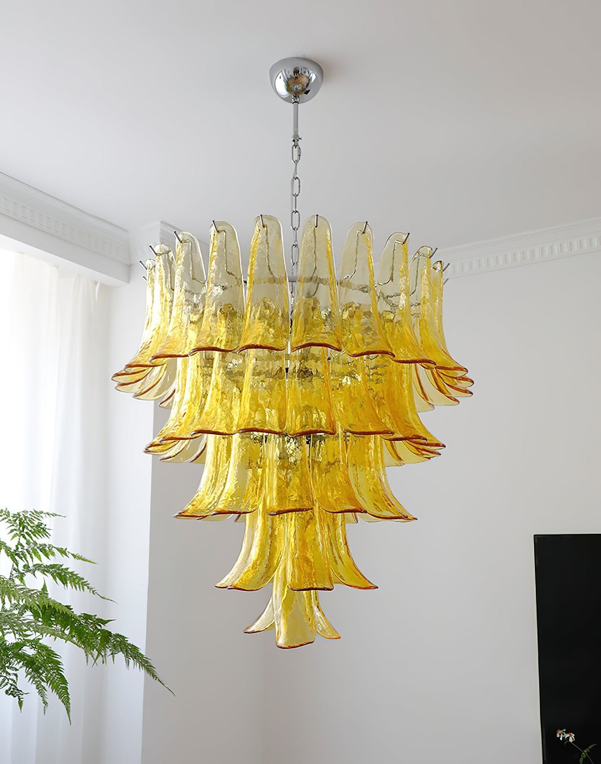 Murano Glass Petals Chandelier