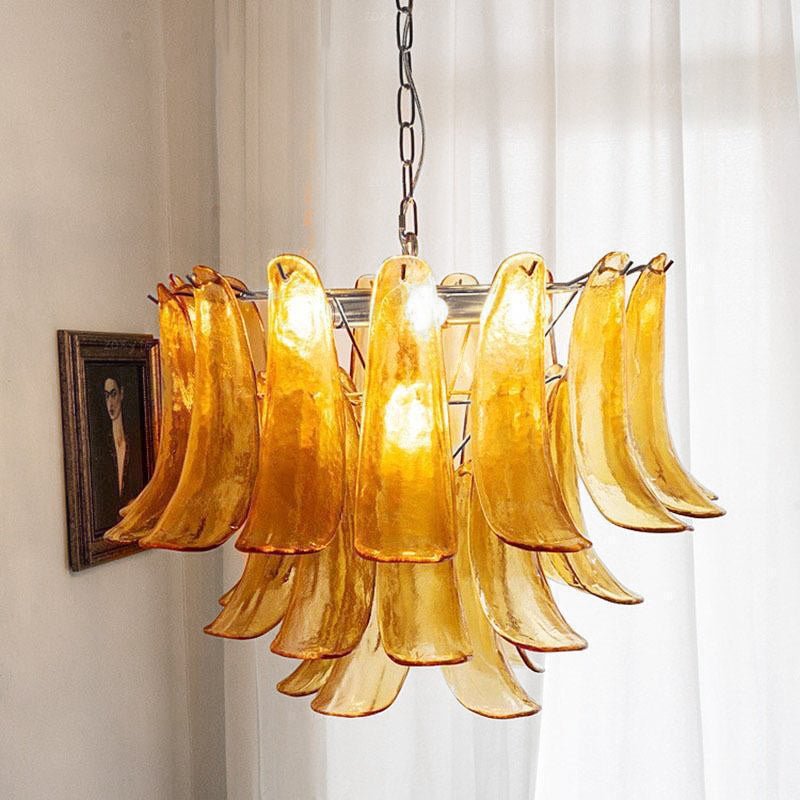 Murano Glass Petals Chandelier