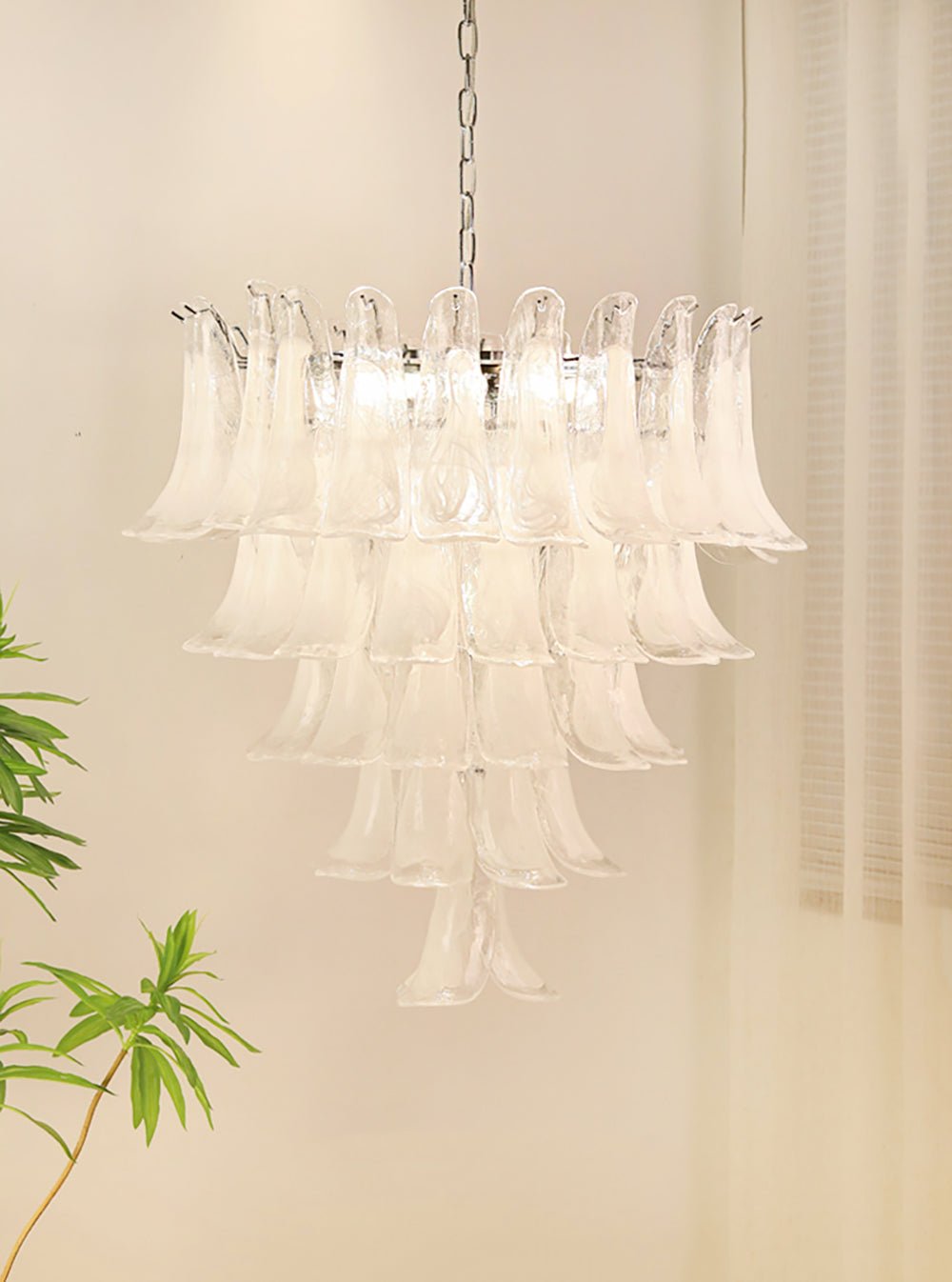 Murano Glass Petals Chandelier
