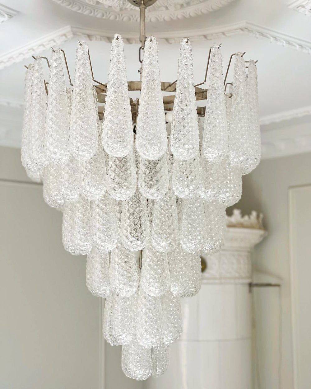 Murano Glass Pinecone Chandelier