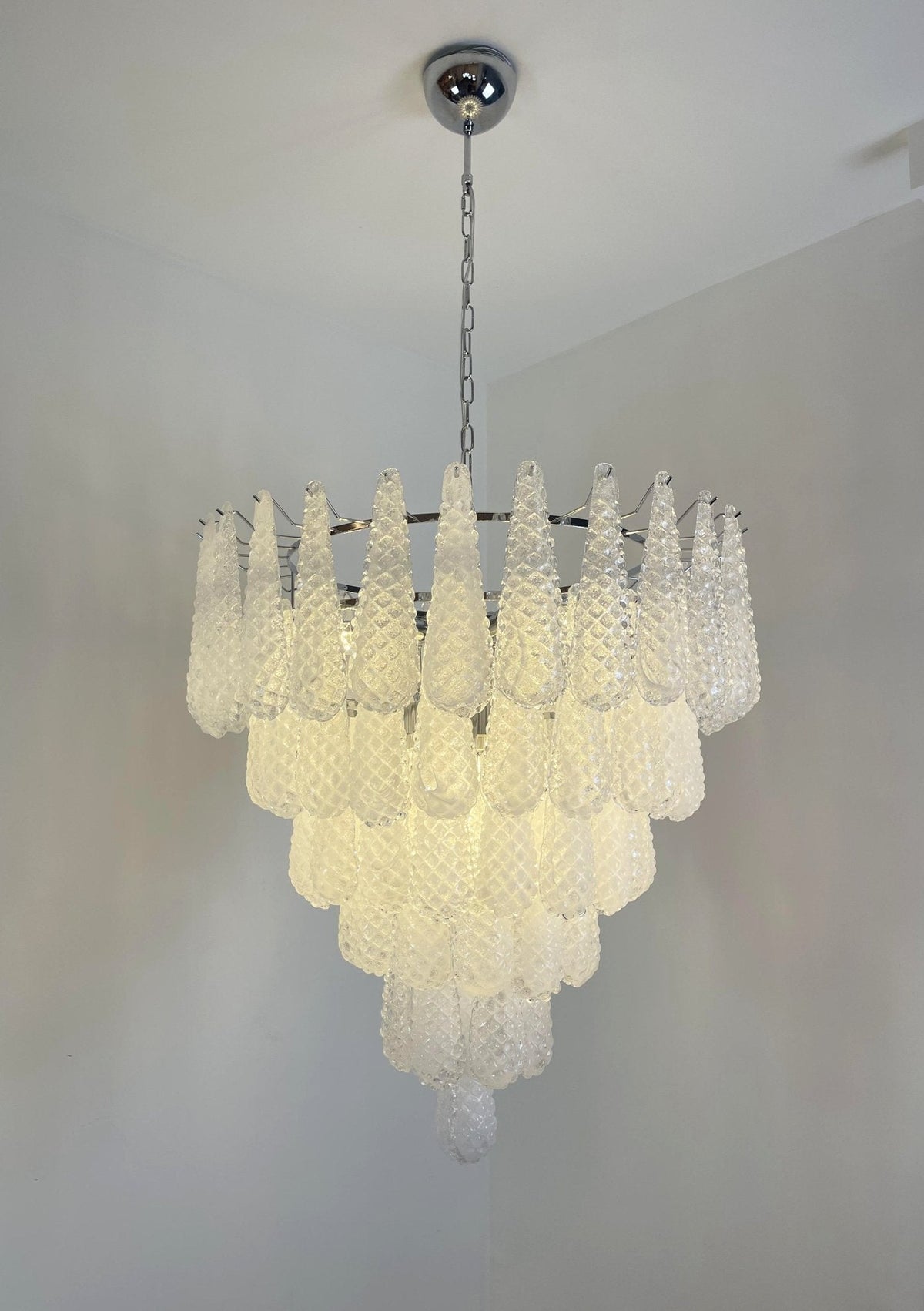 Murano Glass Pinecone Chandelier