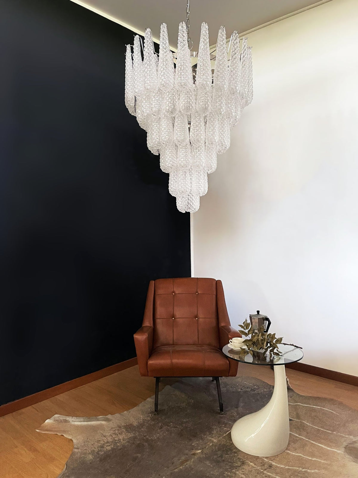 Murano Glass Pinecone Chandelier