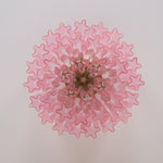 Murano Pink Glass Ceiling Light