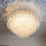 Murano Pink Glass Ceiling Light