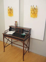 Murano Rhombus Amber Glass Wall Lamp