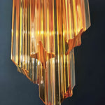 Murano Spiral Prism Glass Chandelier