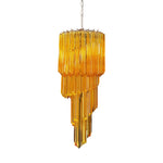 Murano Spiral Prism Glass Chandelier