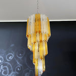 Murano Spiral Prism Glass Chandelier