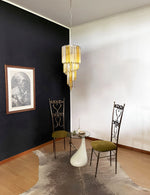 Murano Spiral Prism Glass Chandelier