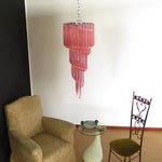 Murano Spiral Prism Glass Chandelier