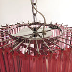 Murano Spiral Prism Glass Chandelier