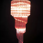 Murano Spiral Prism Glass Chandelier
