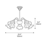 Narcissus Glass Chandelier