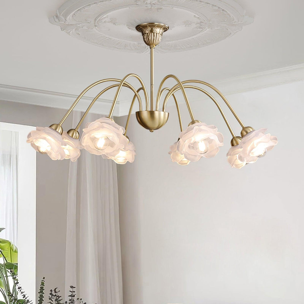 Narcissus Glass Chandelier