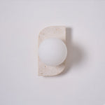 Elysian Travertine Plug-in Wall Light
