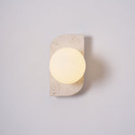 Elysian Travertine Plug-in Wall Light