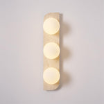 Elysian Travertine Plug-in Wall Light