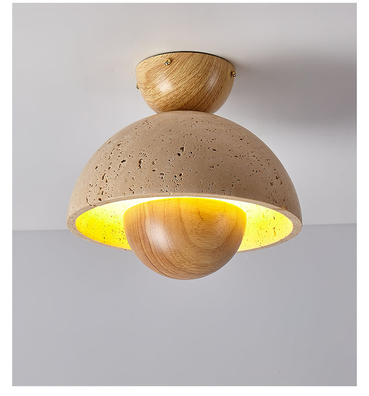 Nerio Travertine Ceiling Light