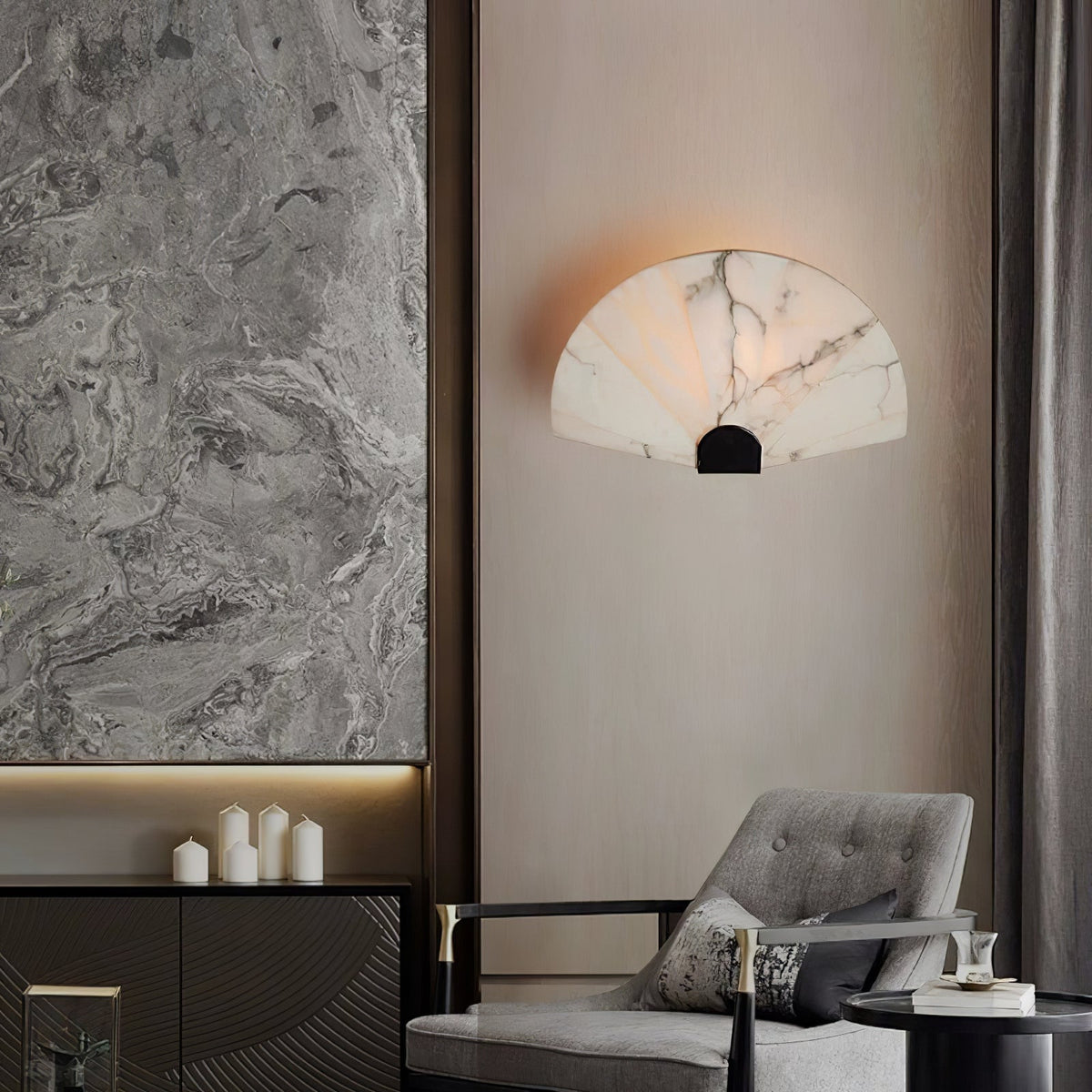 Nevora Alabaster Wall Lamp
