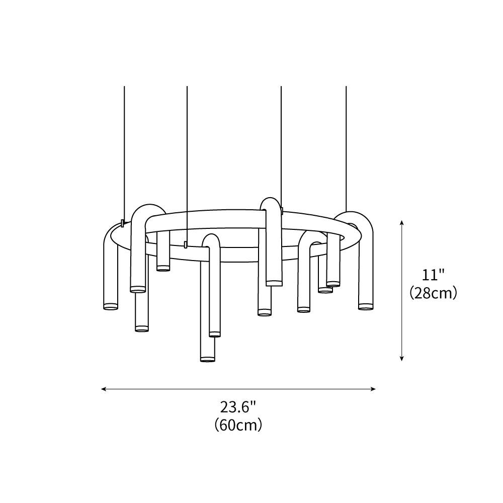 New U-Shaped Chandelier