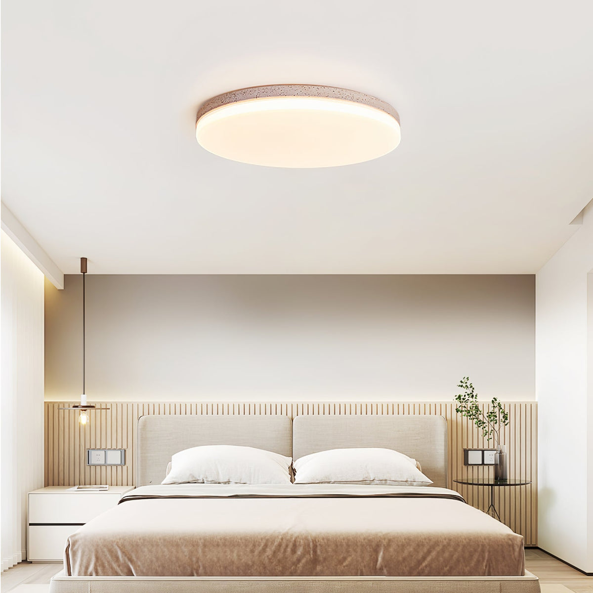 Noa Travertine Ceiling Light