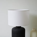 Nocturne Textured Black Table Lamp