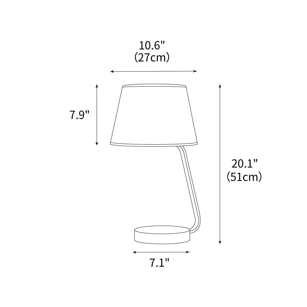 Noir Arc Table Lamp 10.6"