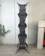 Noir Mesh Tower Floor Lamp