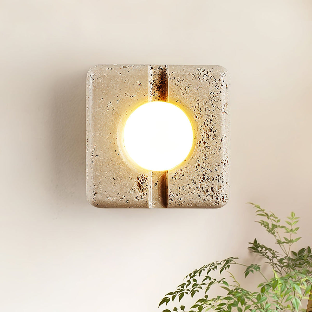Nora Travertine Wall Light