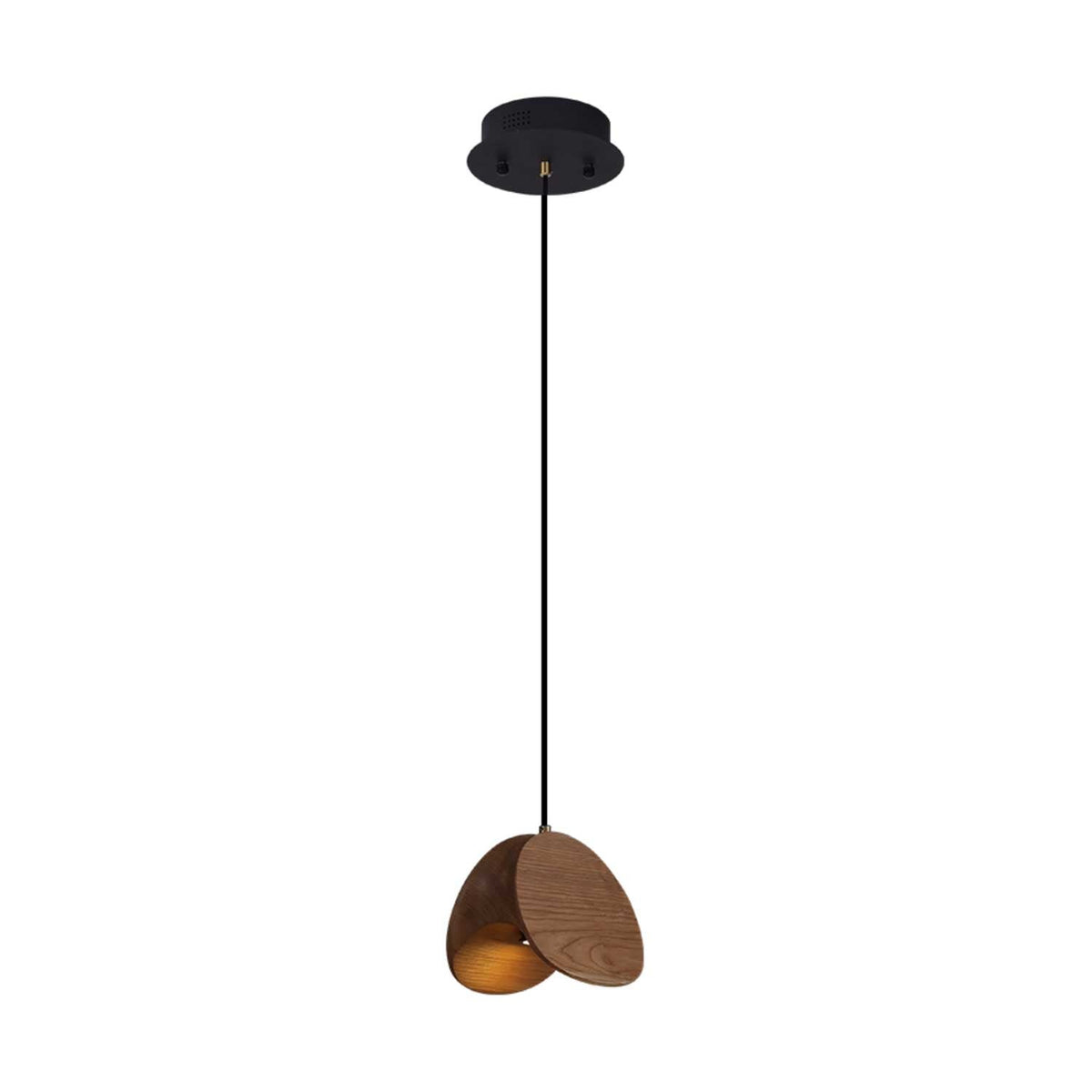 Orbit Fold Wood Pendant Light