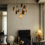 Nordic Tilted Wood Pendant Light