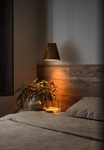 Nordic Tilted Wood Pendant Light