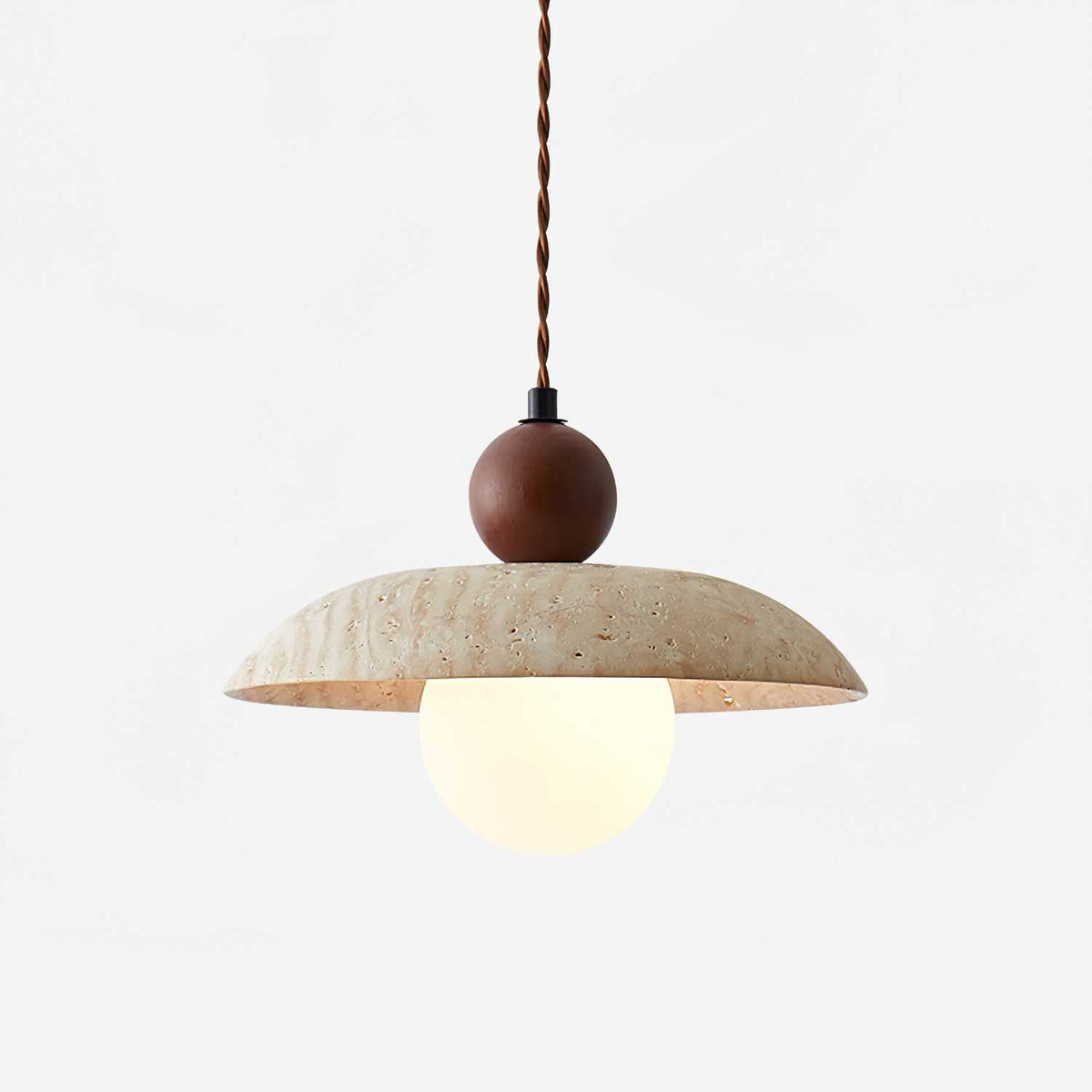 Soluna Travertine Pendant Light