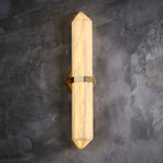 Alabaster Obelisk Wall Sconce