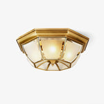 Bowl Shaped Brass Ceiling Lamp