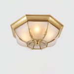 Bowl Shaped Brass Ceiling Lamp
