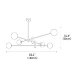 Octagonal Ball Chandelier