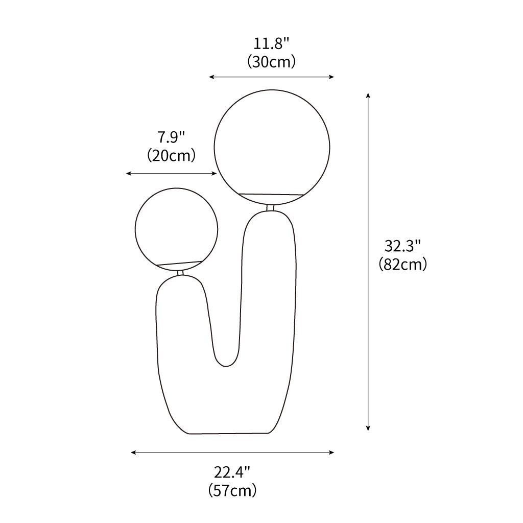 Oo Ceramics Table Lamp 22.4″