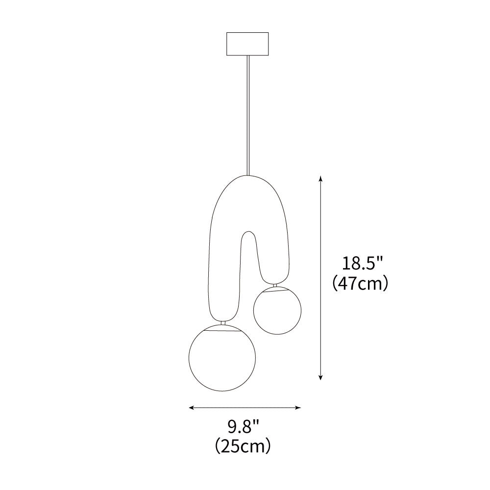 Oo Smooth Pendant Light 9.8"