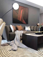 Opal Arc Floor Lamp 61.4"