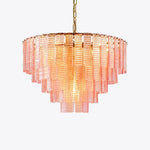 Opalora Pink Murano Chandelier