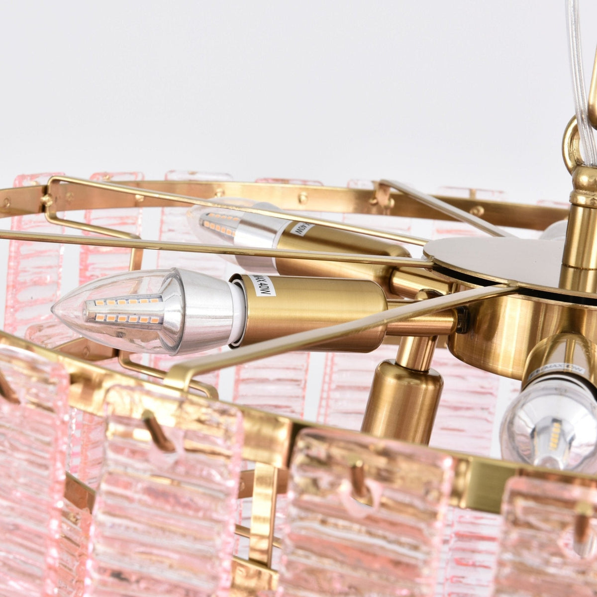 Opalora Pink Murano Chandelier