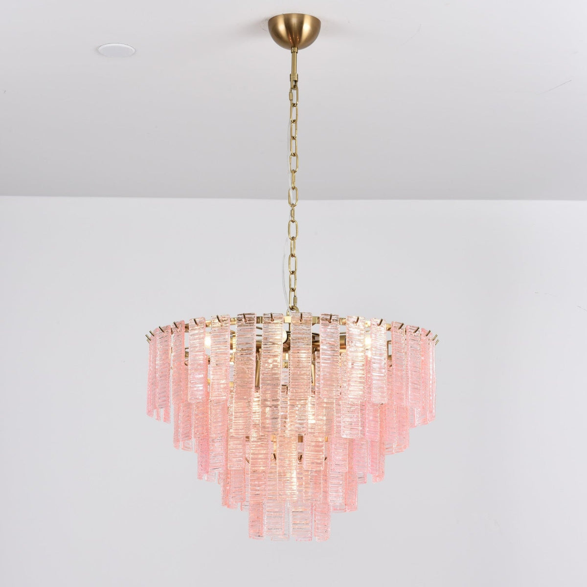 Opalora Pink Murano Chandelier