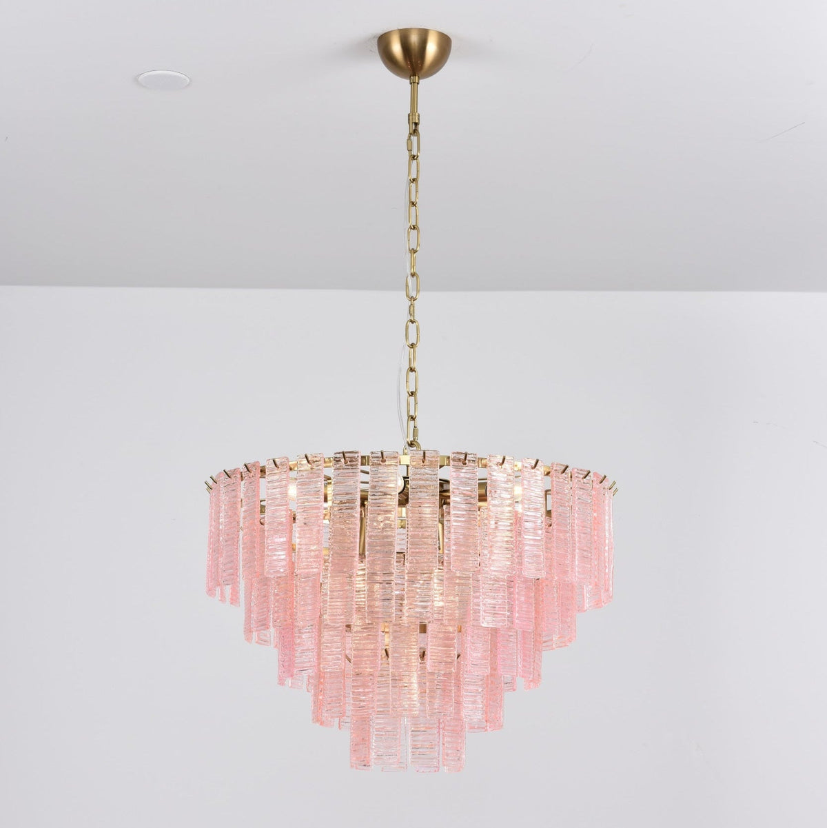 Opalora Pink Murano Chandelier