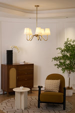 Opaluxe Brass Chandelier