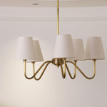 Opaluxe Brass Chandelier
